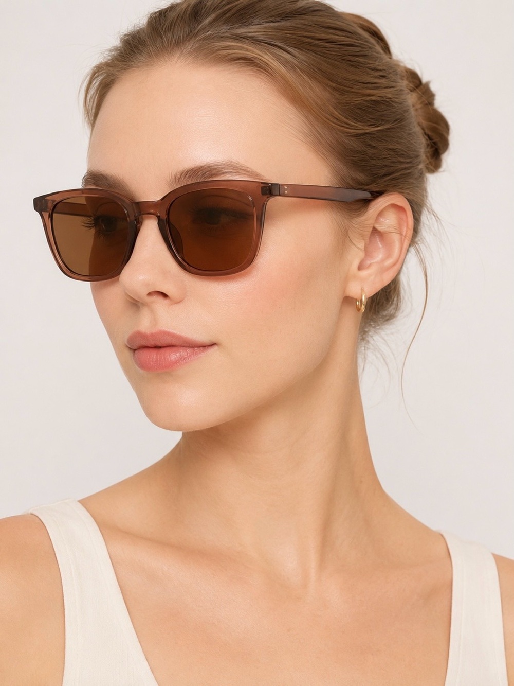 J. Crew Square-Frame Sunglasses 100% UV Protection UV400 Rating Block UVB/UVA